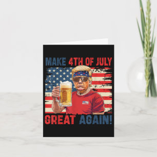 Funny Trump Independence Day macht 4. Juli Grea Karte