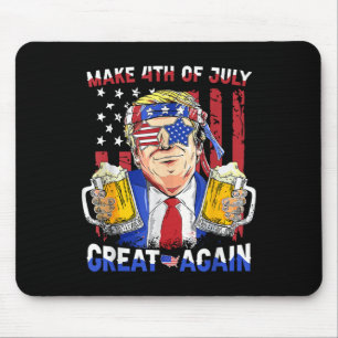 Funny Trump Independence Day macht 4. Juli Grea Mousepad
