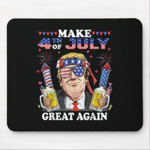 Funny Trump Independence Day macht 4. Juli Grea Mousepad