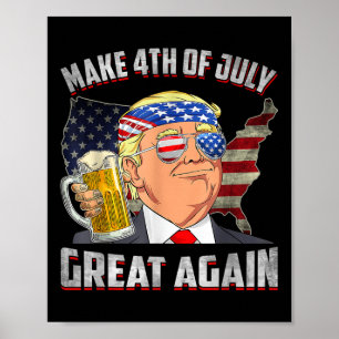 Funny Trump Independence Day macht 4. Juli Grea Poster