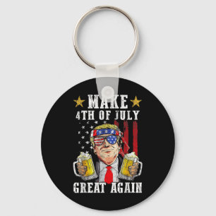Funny Trump Independence Day macht 4. Juli Grea Schlüsselanhänger