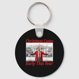 Funny Trump ist Anfang 2024 Weihnachten gekommen 2 Schlüsselanhänger