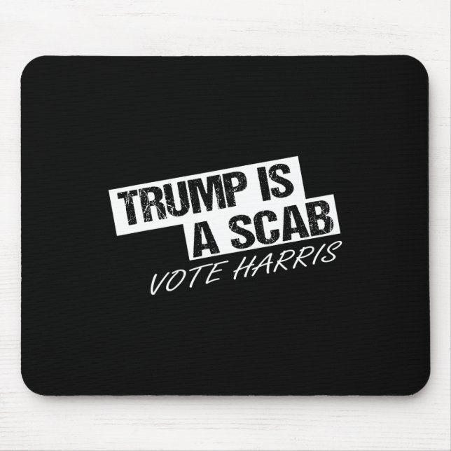 Funny Trump ist ein Scab Mousepad (Vorne)