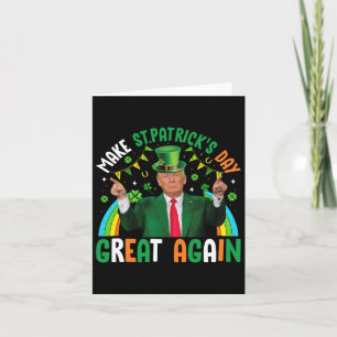 Funny Trump Kleeblatt macht St. Patrick's Day Grea Karte