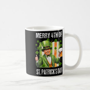 Funny Trump Leprechaun Hat Merry 4. St Patrick Kaffeetasse