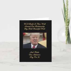 Funny Trump Liebe Card. Liebe Card, Romantikkarte Dankeskarte