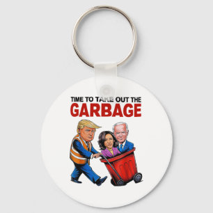 Funny Trump Lover - Zeit, den Müll auszureißen Schlüsselanhänger