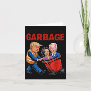 Funny Trump Lover - Zeit, um den Müll auszurotten Karte