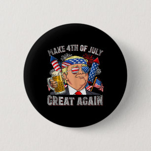 Funny Trump macht 4. Juli wieder groß Männer trink Button