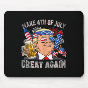 Funny Trump macht 4. Juli wieder groß Männer trink Mousepad