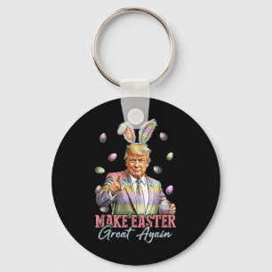 Funny Trump macht Ostern wieder groß Rabbit H Schlüsselanhänger