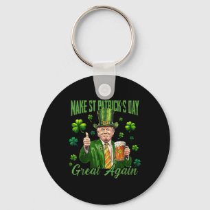 Funny Trump macht St. Patricks Day wieder großarti Schlüsselanhänger