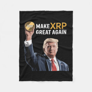 Funny Trump macht Xrp wieder groß Xrp Crypto Fleecedecke