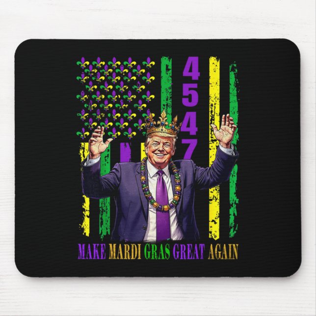 Funny Trump Mardi Gras macht Mardi Gras wieder gro Mousepad (Vorne)