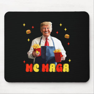 Funny Trump Mc Mega Fries Fast Food Mousepad