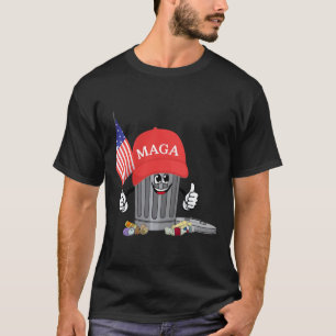 Funny Trump Mega Garbage Can Cartoon Charakter Ame T-Shirt