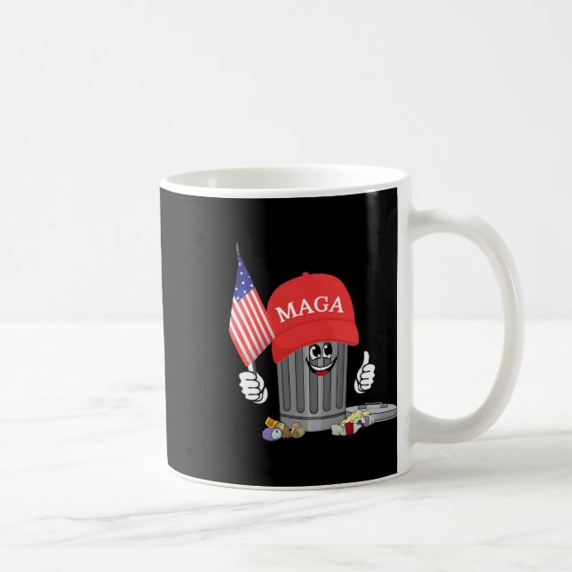 Funny Trump Mega Garge Can Cartoon Character Ameri Kaffeetasse (Rechts)