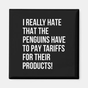 Funny Trump mit Pinguinen politische Ungerechtigke Magnet