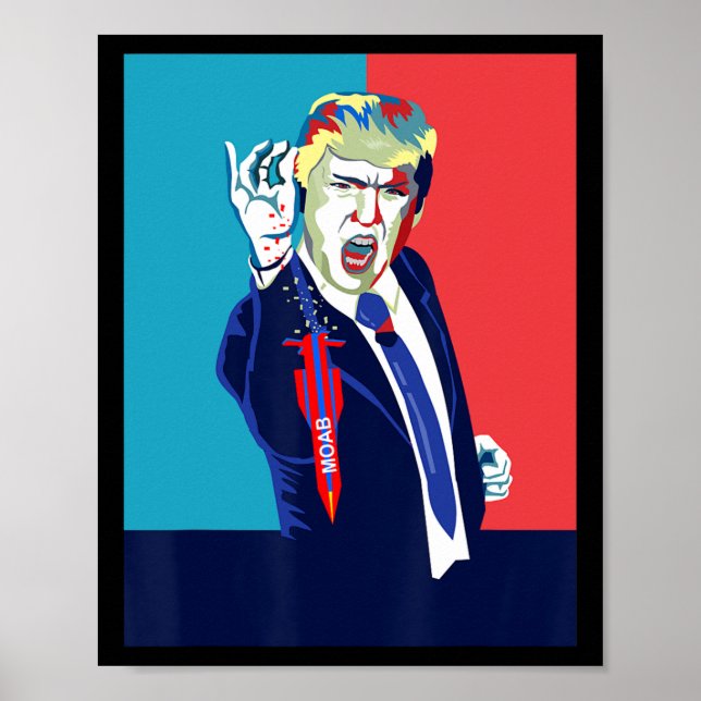 Funny Trump Moab  Poster (Vorne)