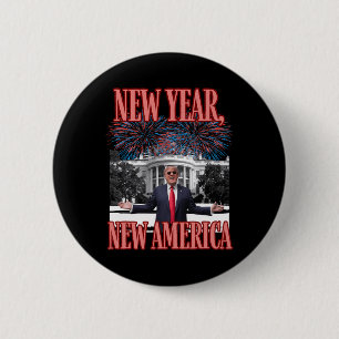 Funny Trump Neujahr Button