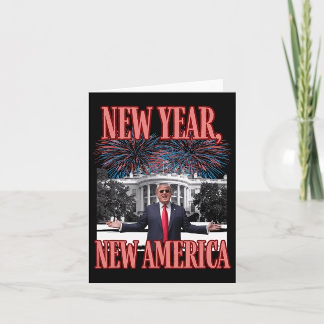 Funny Trump Neujahr Karte (Vorderseite)