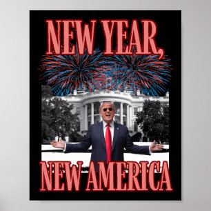 Funny Trump Neujahr Poster