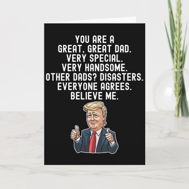 Funny Trump père carte d'anniversaire (Devant)