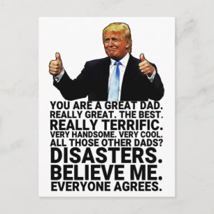 Funny Trump père carte d'anniversaire