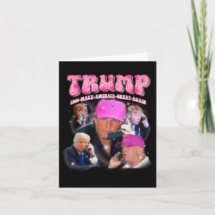 Funny Trump Pink Miss Me Und Trump 2024 nimmt Amer Karte