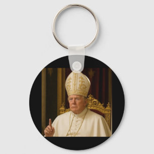 Funny Trump Pope Meme Gear katholische Vatikanisch Schlüsselanhänger