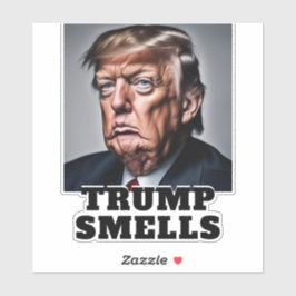 Funny Trump riecht Aufkleber