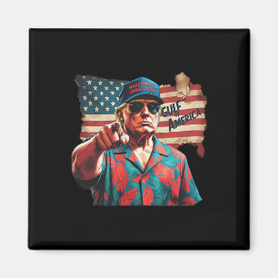 Funny Trump Shirt Gulf of US America Est 2025 2 Magnet