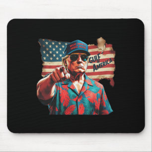 Funny Trump Shirt Gulf of US America Est 2025 2 Mousepad