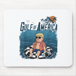 Funny Trump Shirt Gulf of US America Est 2025 4. Mousepad