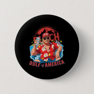 Funny Trump Shirt Gulf of US America Est 2025 Drin Button