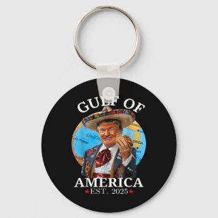 Funny Trump Shirt Gulf of US America Est 2025 Schlüsselanhänger