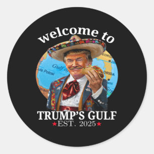 Funny Trump Shirt willkommen in Trumps Golf Trump Runder Aufkleber