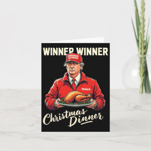 Funny Trump Spaß Gewinner Weihnachtsessen Gewinner Karte