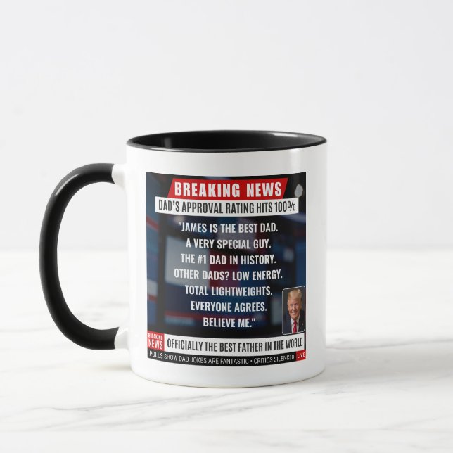 Funny Trump Speech Best Dad Breaking News Parody Tasse (Links)