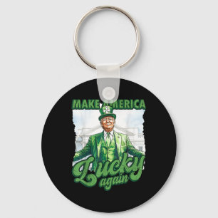 Funny Trump St Patricks Day macht Amerika glücklic Schlüsselanhänger