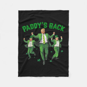 Funny Trump St Patricks Day Shirt Paddys Zuhause Fleecedecke