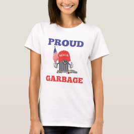 Funny Trump stolz MAGA Cartoon Garbage American T-Shirt