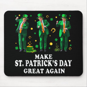 Funny Trump tanzen St. Patricks Day Great Ag Mousepad