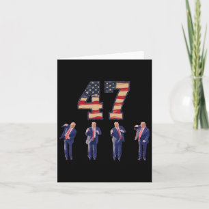 Funny Trump tanzt Amerika 47 Trump tanzt Men Wom Karte