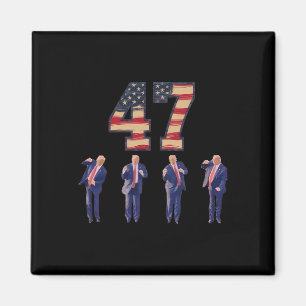 Funny Trump tanzt Amerika 47 Trump tanzt Men Wom Magnet