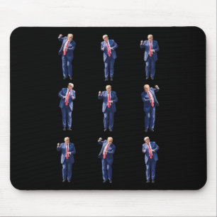 Funny Trump tanzt wie ein Felon und wählt Trump Mousepad