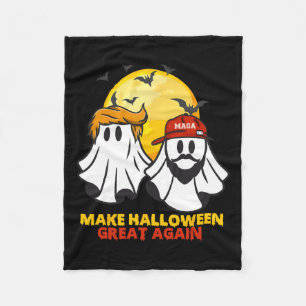 Funny Trump Vance Ghost Mega Hat Halloween Gr Fleecedecke