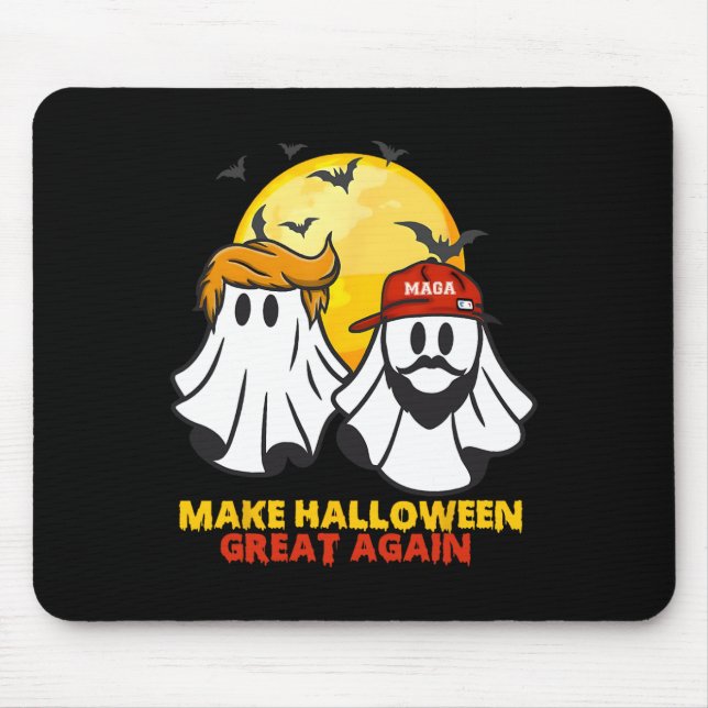 Funny Trump Vance Ghost Mega Hat Halloween Gr Mousepad (Vorne)