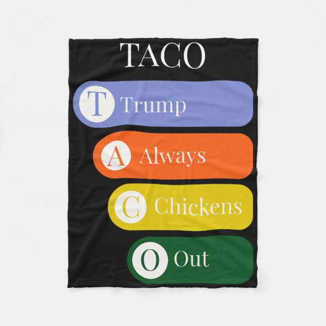 Funny Trump vertreibt Taco-Handel immer Fleecedecke (Vorderseite)