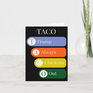 Funny Trump vertreibt Taco-Handel immer Karte